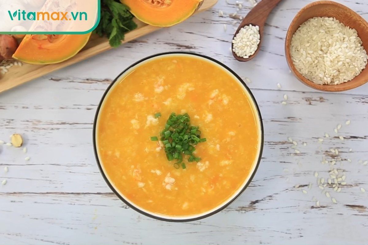 Cháo bồi bổ sức khỏe tôm bí xanh giúp bồi bổ thể trạng