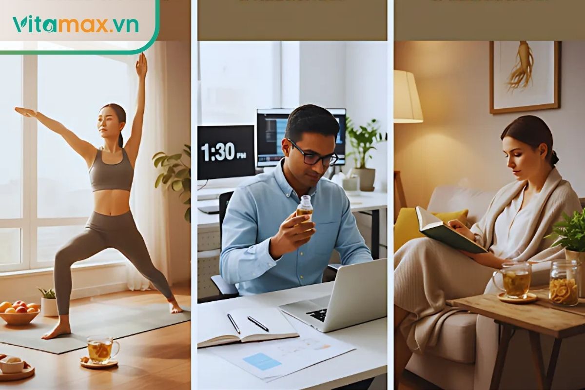 Hồng sâm uống trước tập 45 phút tăng lực, buổi sáng tập trung, liều thấp sau ốm.