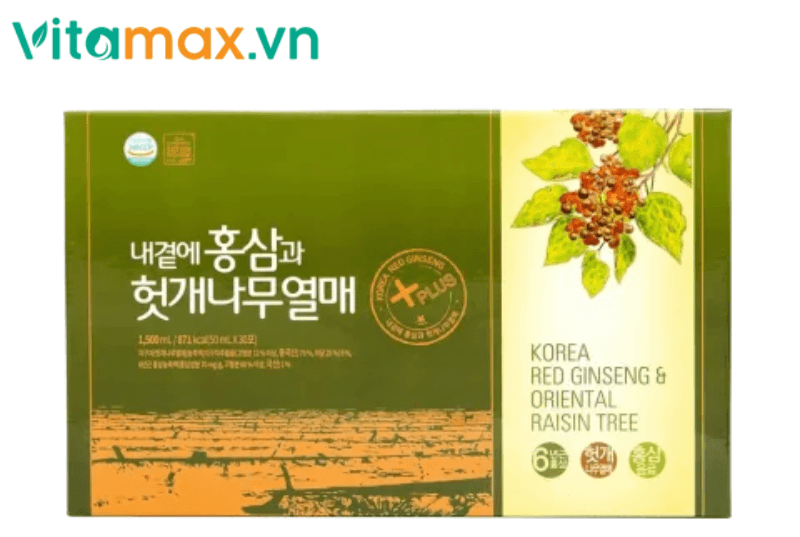 nước uống mát gan hồng sâm