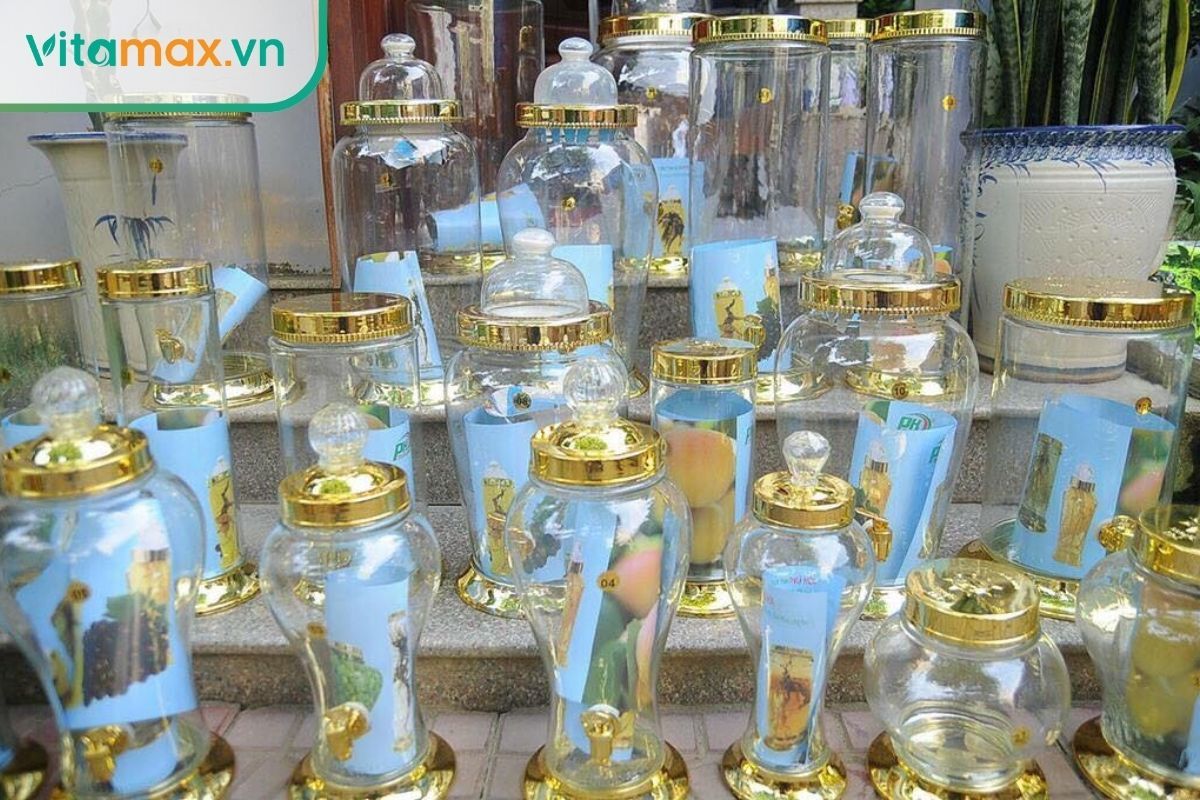 Bình thủy tinh dùng ngâm rượu sâm Hàn Quốc