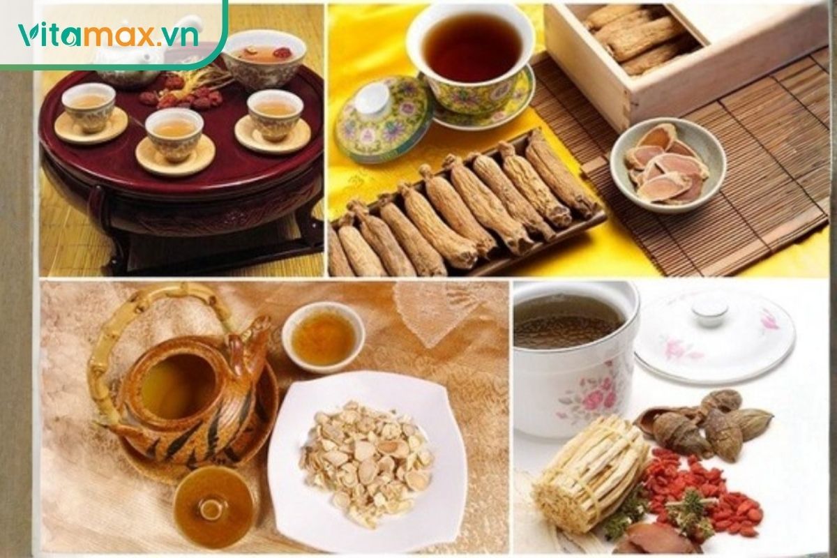 các cách sử dụng thiên sâm như pha trà, sắc nước và chế biến món ăn từ sâm