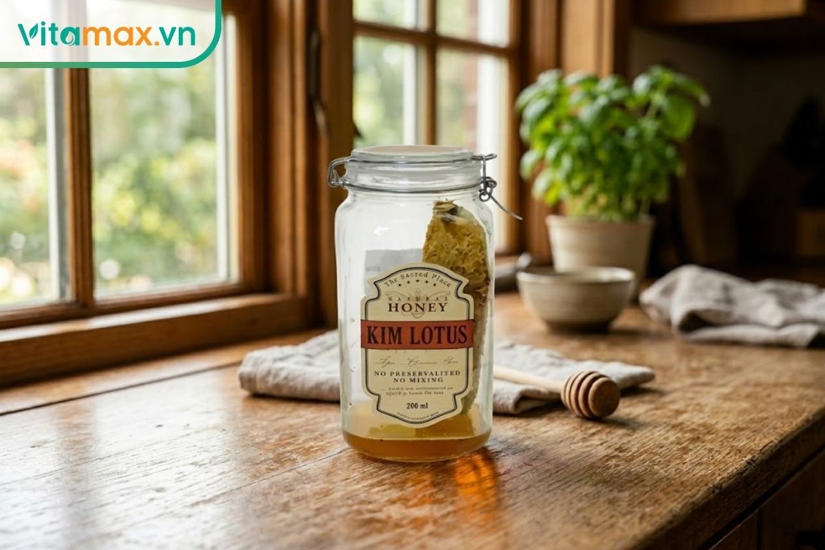 Cách bảo quản mật ong không bị kiến bu hiệu quả trong không gian bếp sạch sẽ.