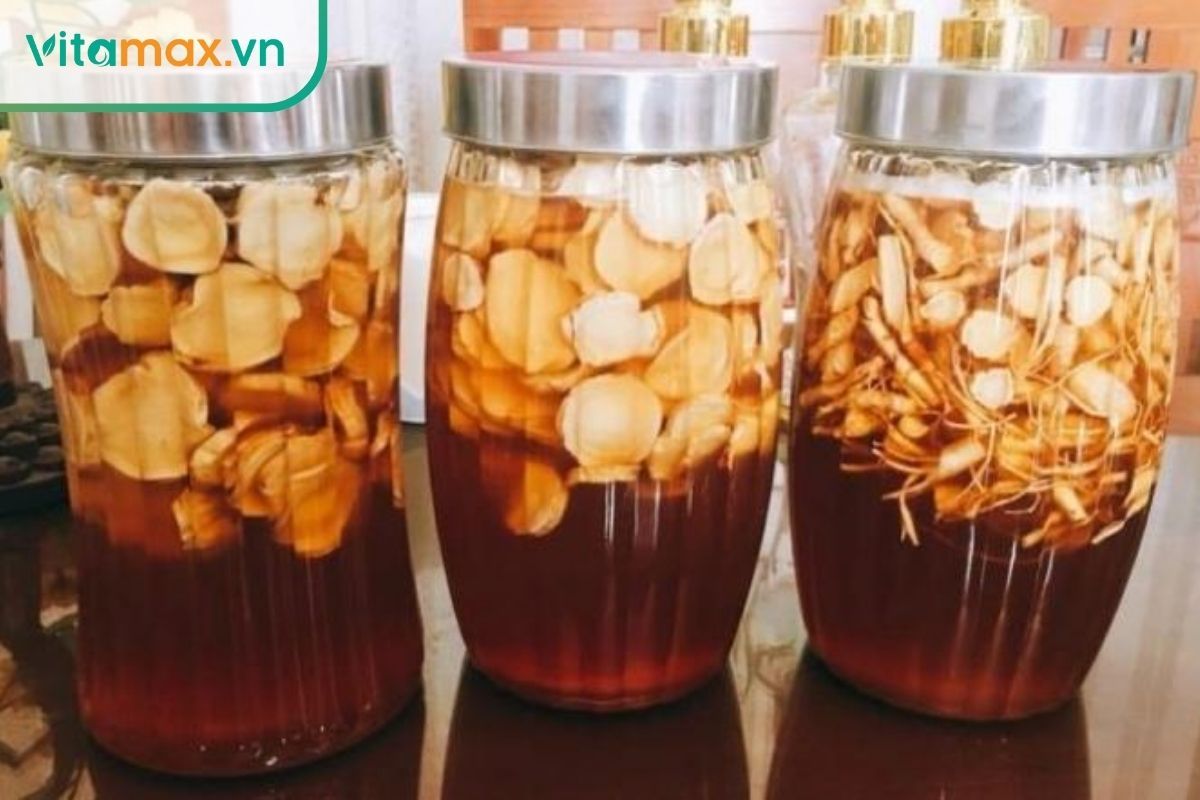 cách làm nhân sâm tươi ngâm mật ong