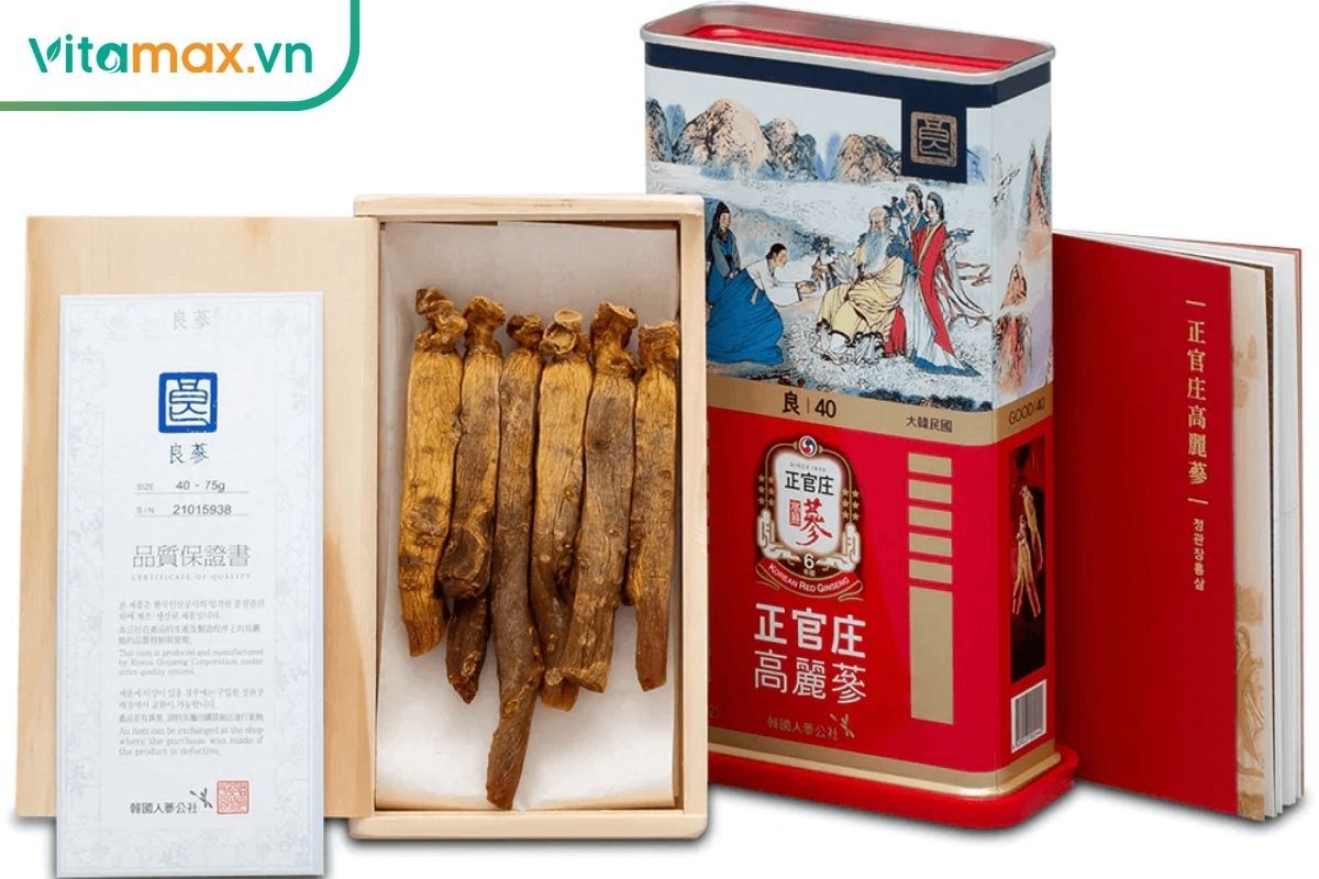 hồng sâm Hàn Quốc 6 năm tuổi chất lượng cao dùng để ngâm rượu