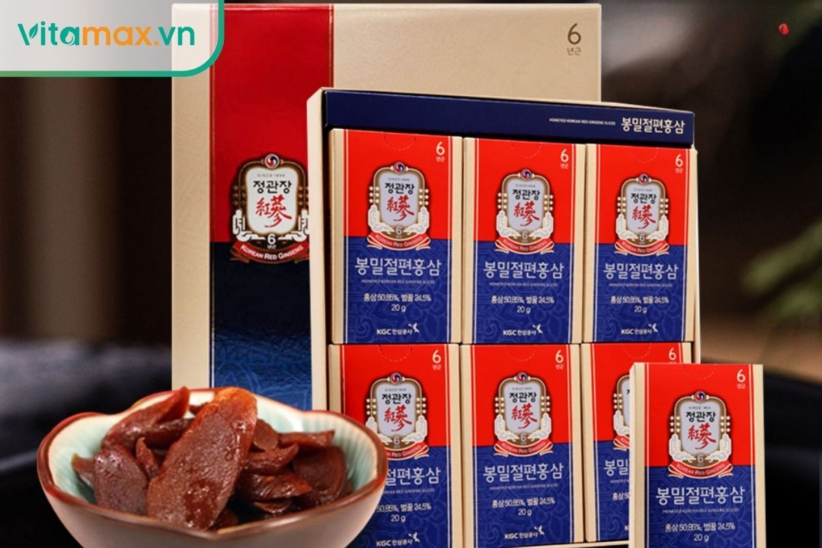 Hồng sâm lát tẩm mật ong Hàn Quốc KGC chính hãng