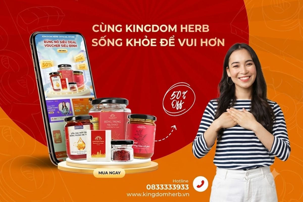 Hình ảnh quảng cáo cho Kingdom Herb.