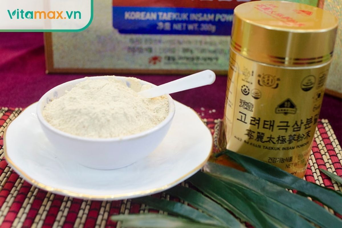Liều lượng uống sâm bột Hàn Quốc tiêu chuẩn 1-3 gram