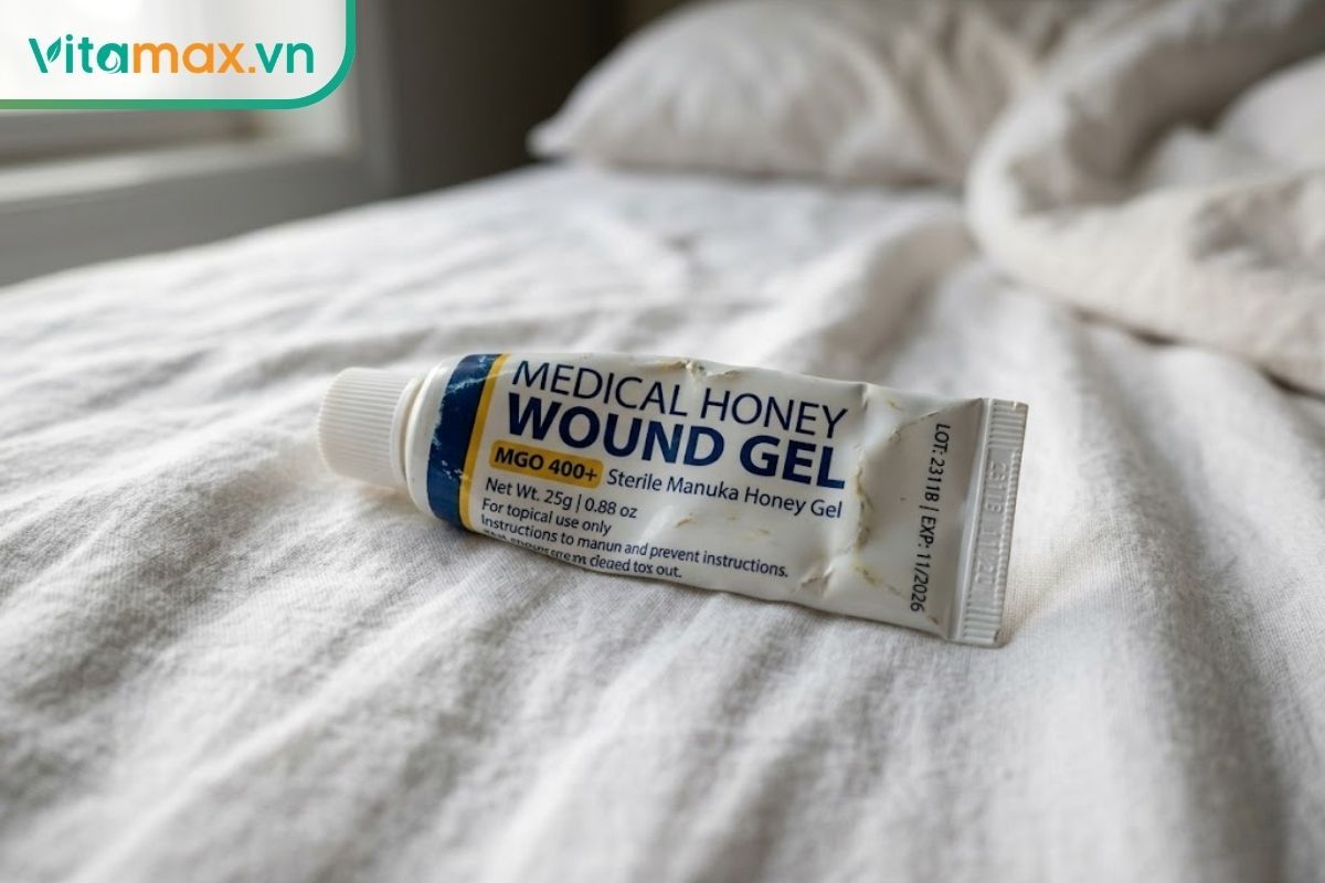 Ưu tiên sử dụng các loại mật ong y tế hoặc tuýp gel trị thương chiết xuất từ mật ong đã qua vô trùng.
