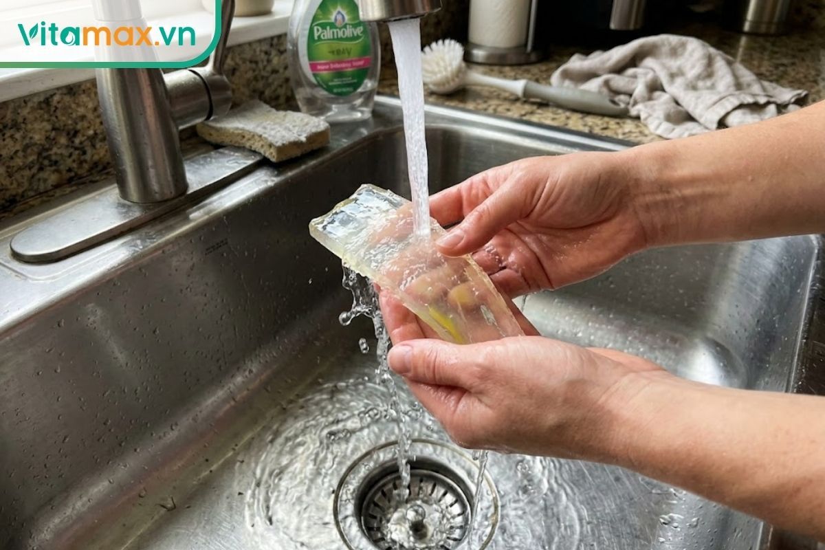 Hỗn hợp gel nha đam tươi và mật ong bôi ngoài da giúp hỗ trợ kháng viêm và giảm mụn hiệu quả.