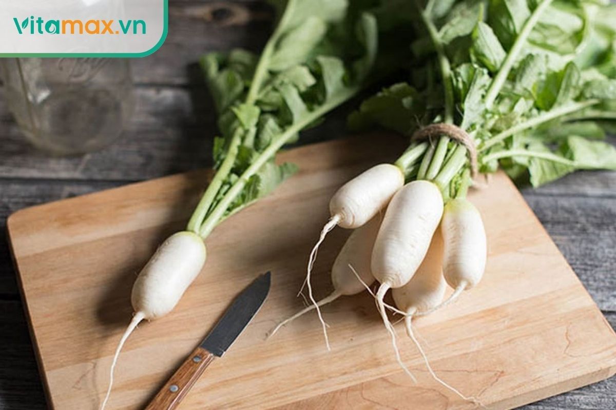 nhân sâm kỵ ăn cùng củ cải trắng
