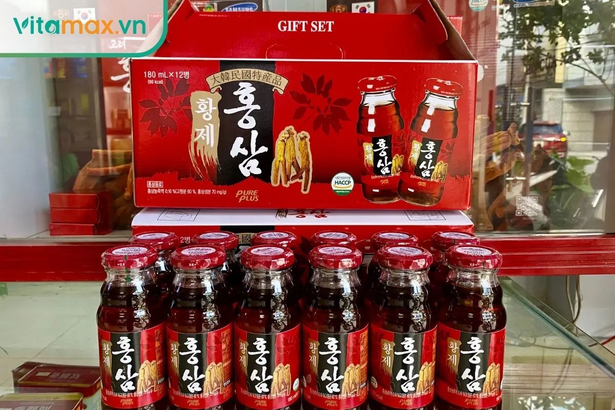 nước hồng sâm Hàn Quốc cho bà bầu