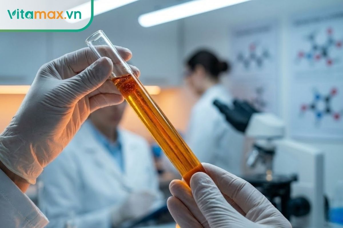 Chuyên gia đang kiểm định chất lượng mật ong Manuka trong phòng thí nghiệm để xác định chỉ số UMF và MGO.