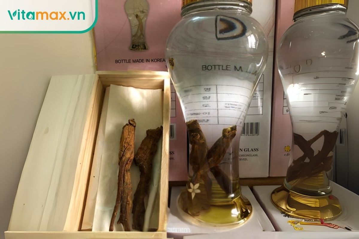 Rượu ngâm hồng sâm khô Hàn Quốc