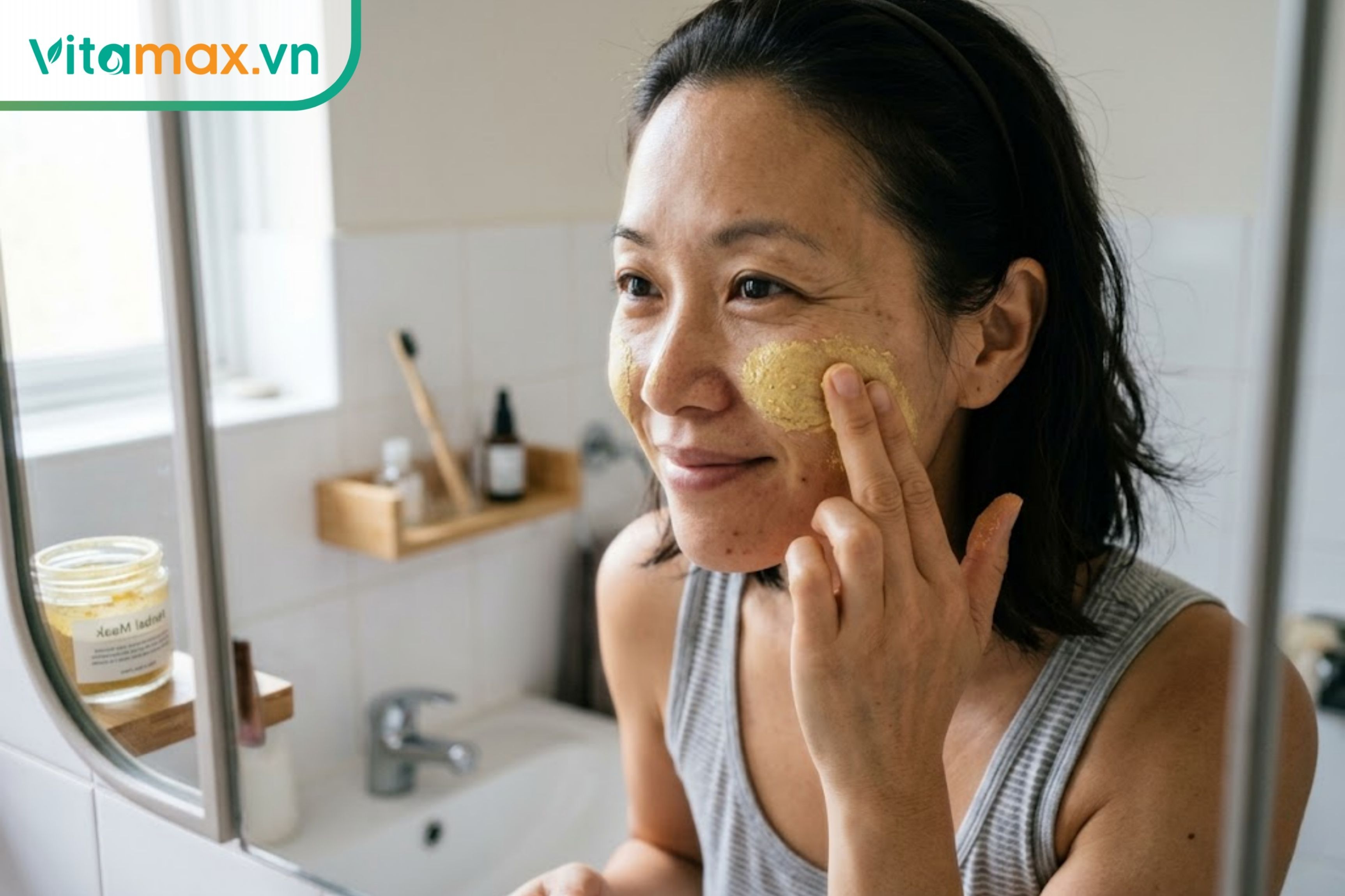 Phụ nữ duy trì làn da khỏe mạnh, chống lão hóa nhờ các dưỡng chất chống oxy hóa tự nhiên từ nhụy hoa nghệ tây.