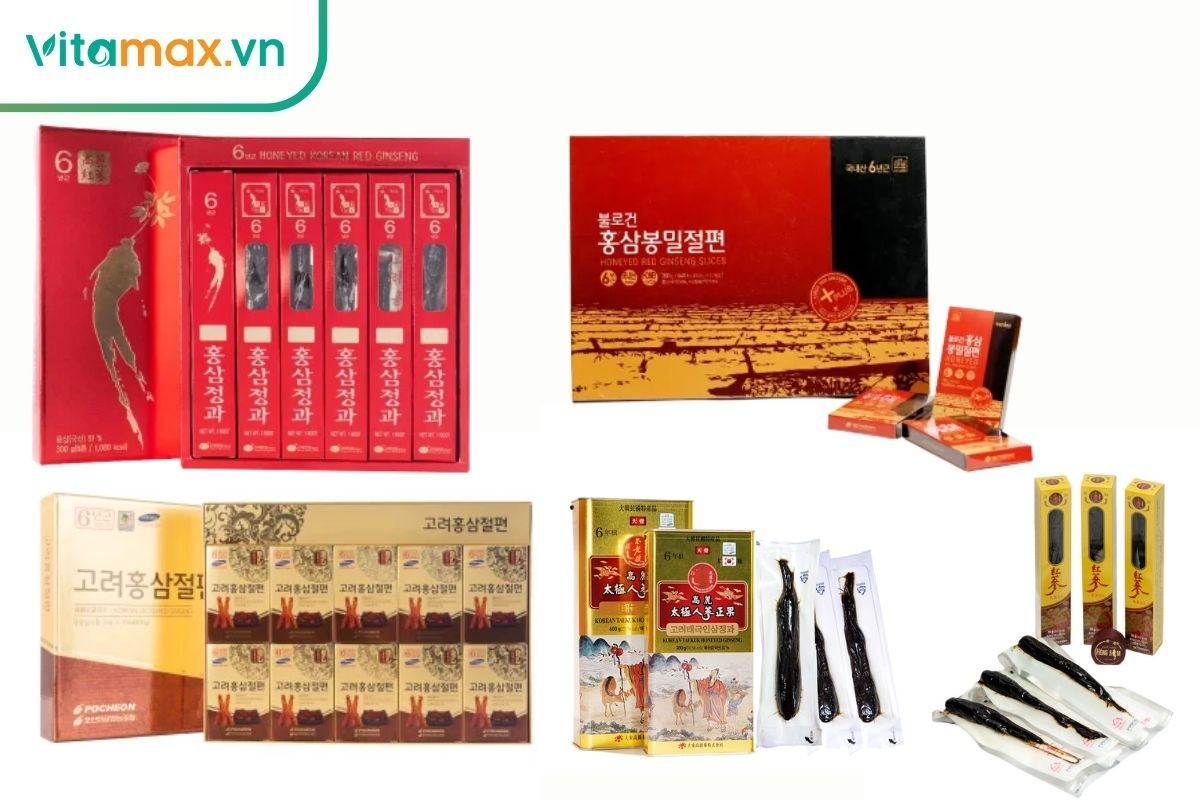 sản phẩm sâm Hàn Quốc ngâm mật ong Vitamax chính hãng