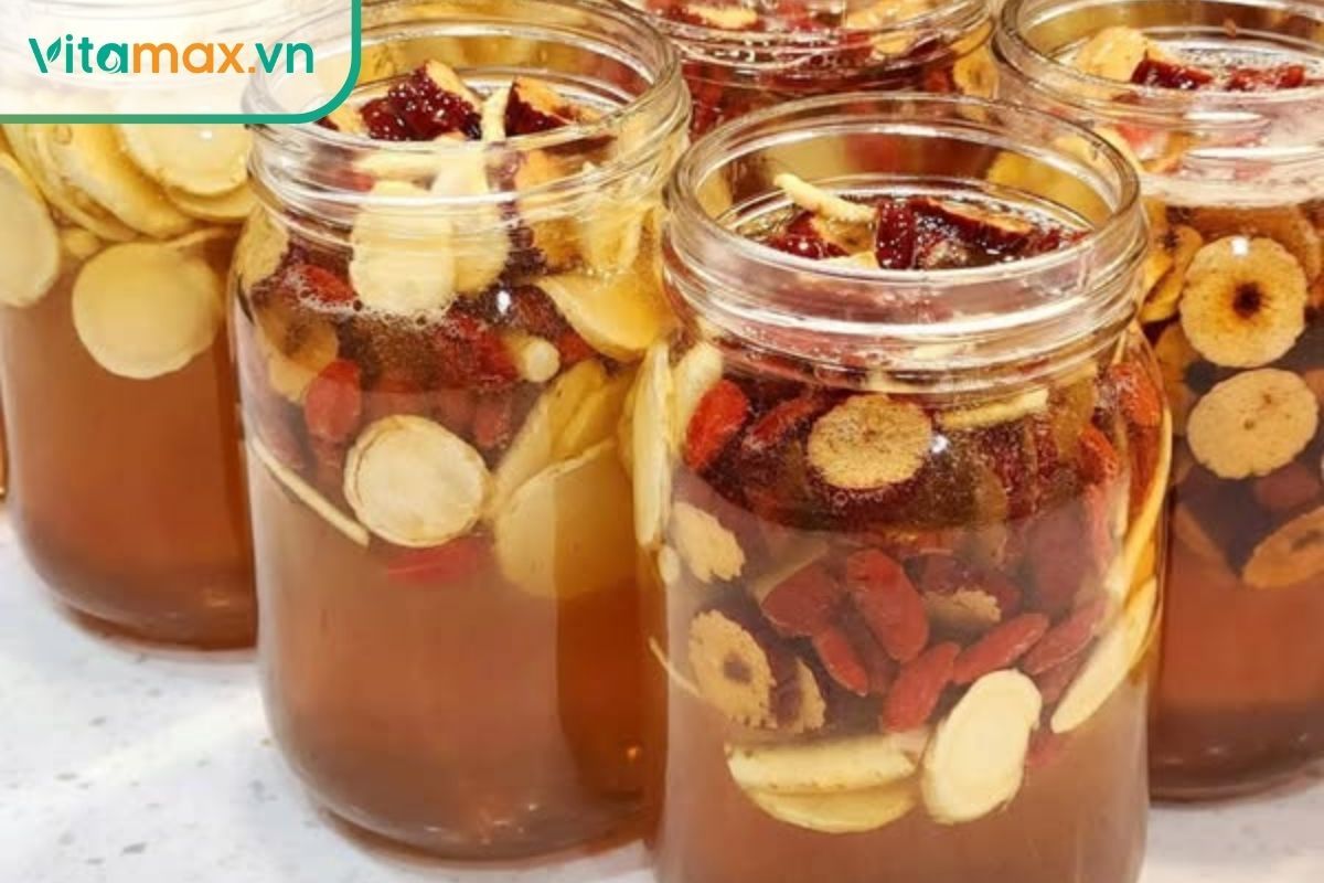 cách làm sâm mật ong tươi mix thảo dược