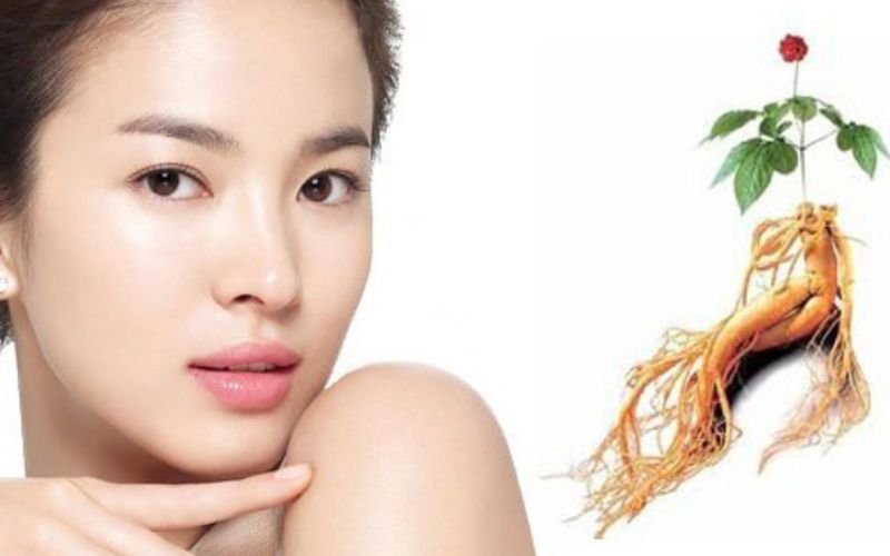 tác dụng của nhân sâm với da