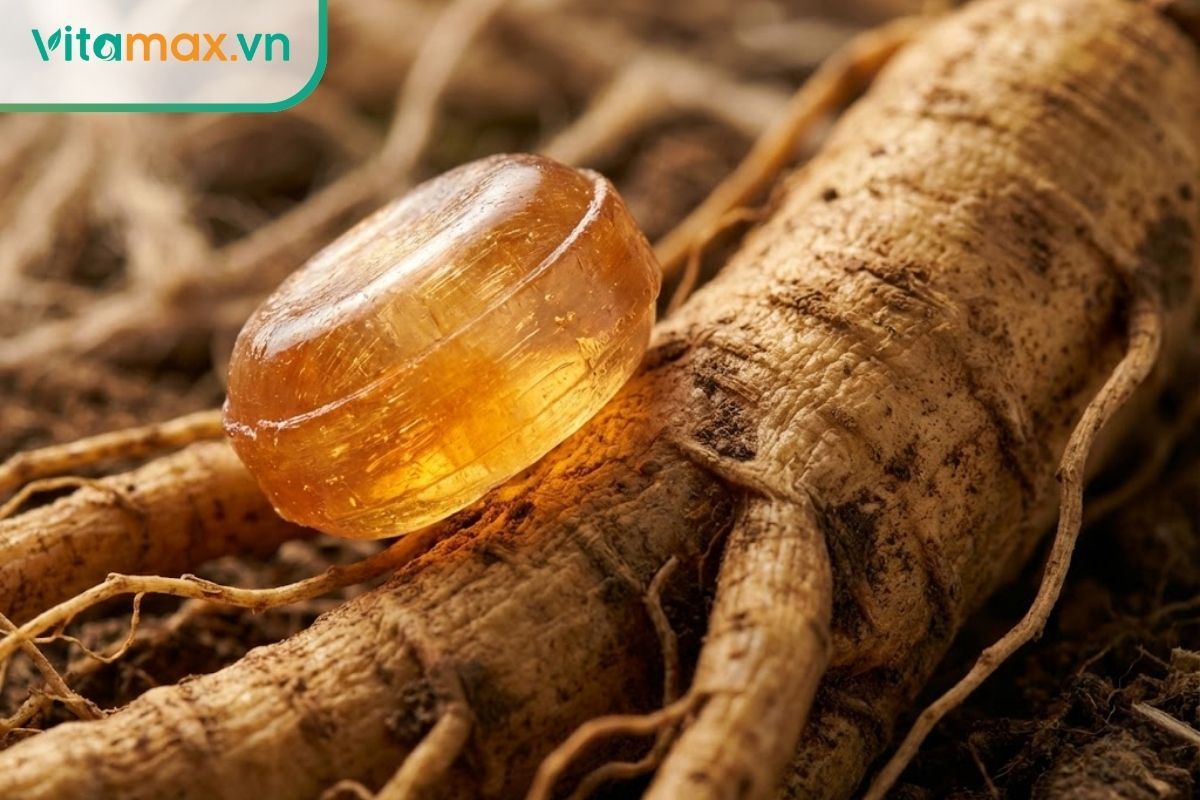 củ hồng sâm hàn quốc 6 năm tuổi nguyên liệu chính làm kẹo sâm