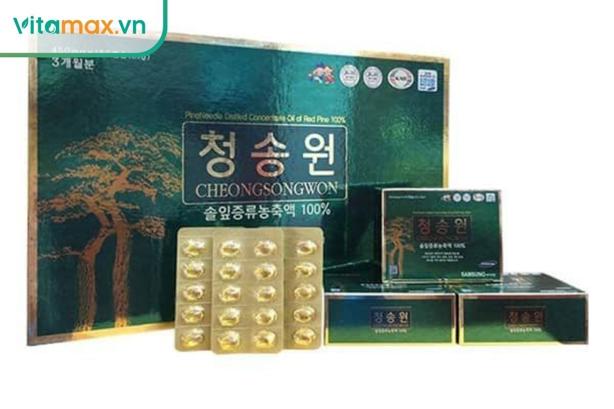 Tinh dầu thông đỏ Cheongsongwon phiên bản xanh đỏ