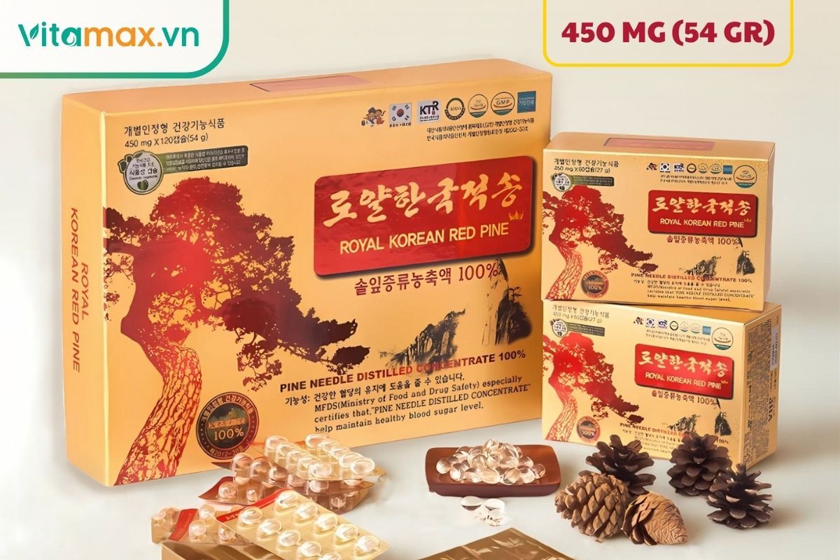 Hộp tinh dầu thông đỏ Hàn Quốc chính hãng