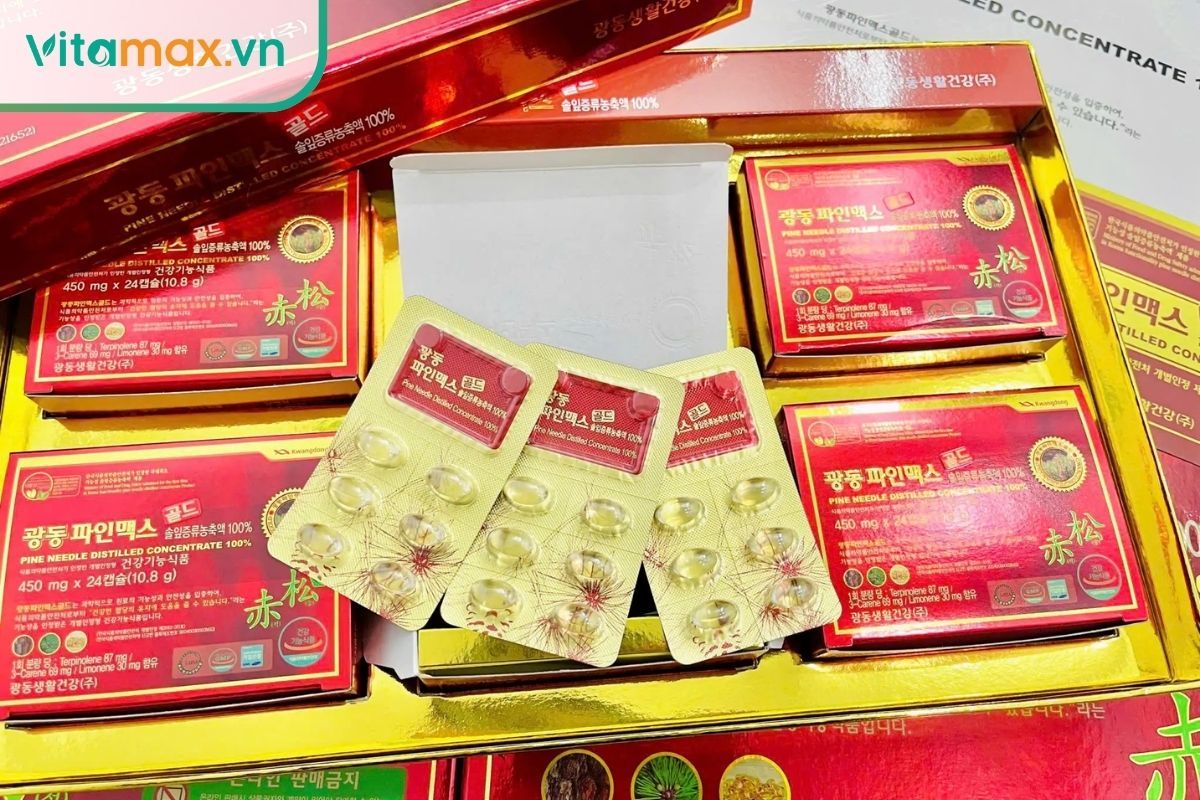 Tinh dầu thông đỏ Hàn Quốc loại nào tốt hộp viên