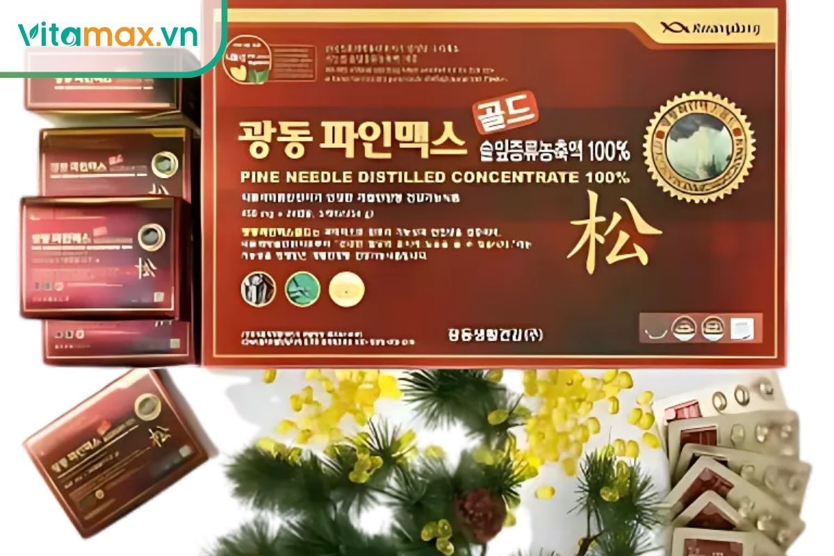 Tinh dầu thông đỏ Kwangdong hộp 120 viên