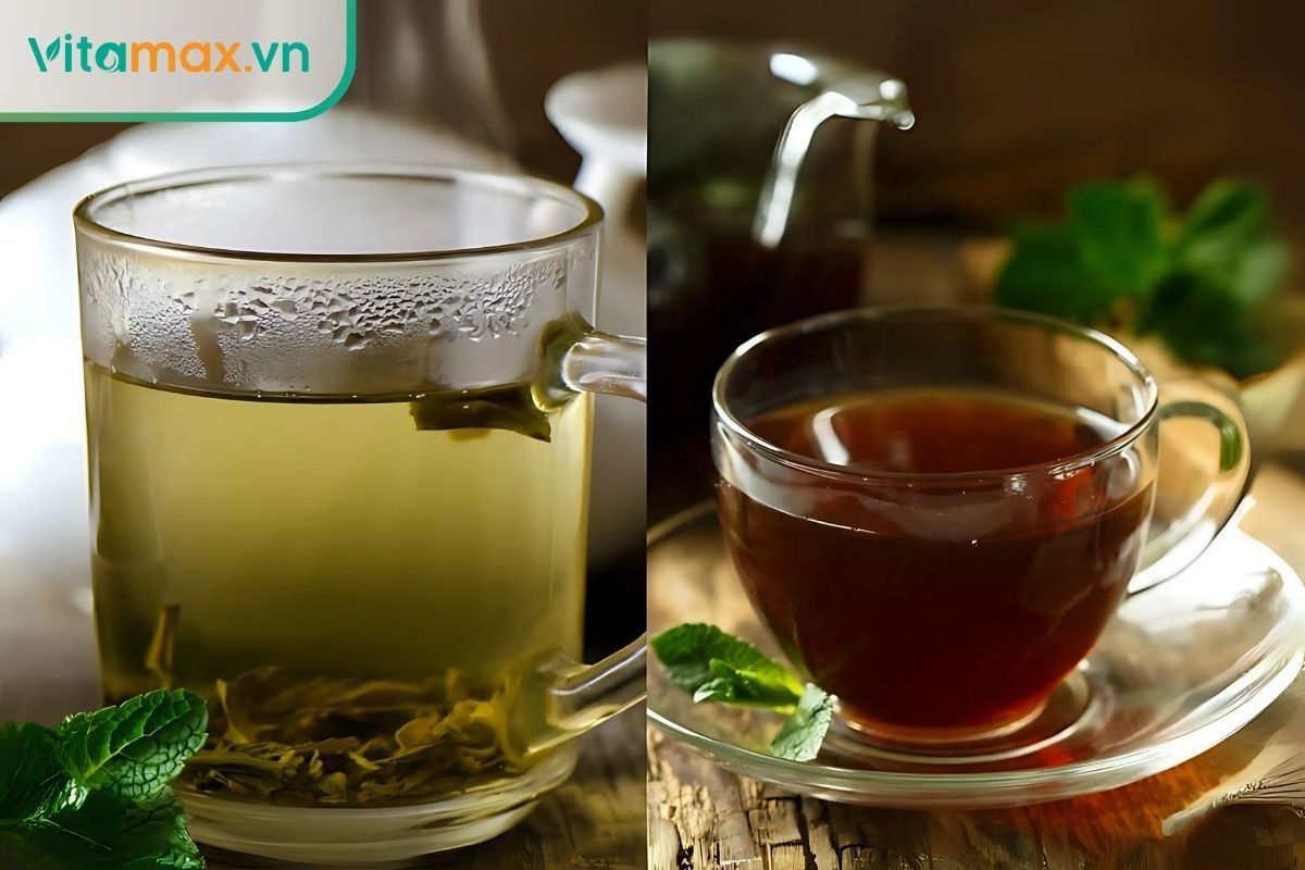Uống 3-5 tách trà mỗi ngày giúp tim khỏe, da đẹp nhờ catechin và theanine.