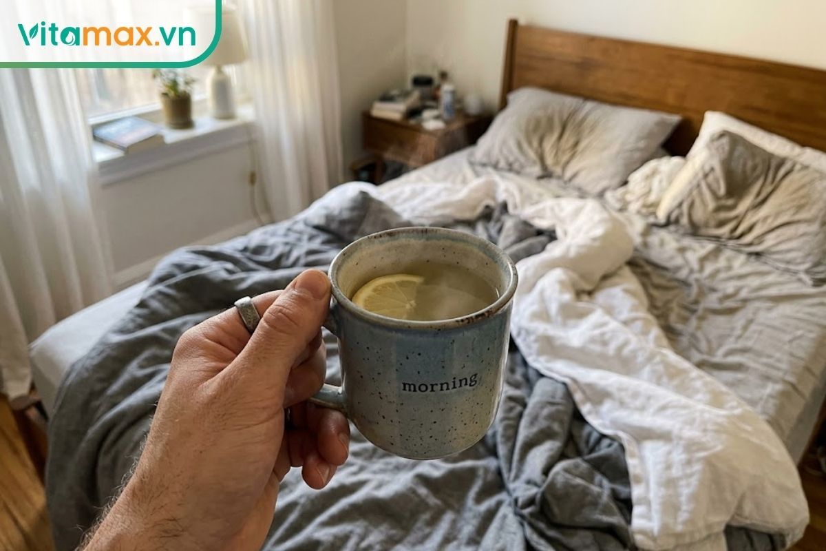 Không nên uống chanh mật ong vào buổi sáng sớm khi bụng rỗng.