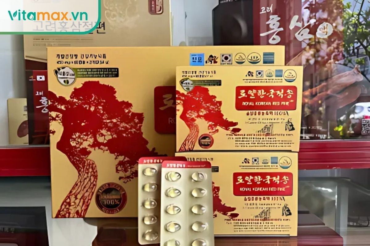 Viên uống tinh dầu thông đỏ Hàn Quốc hỗ trợ sức khỏe tim mạch