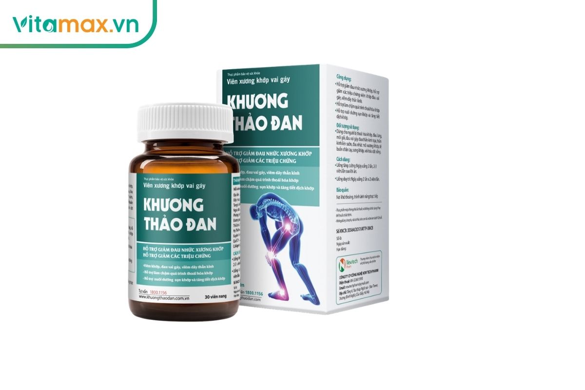 Khương Thảo Đan của Thái Minh hỗ trợ giảm cảm giác đau mỏi và bổ sung thành phần cho cấu trúc sụn